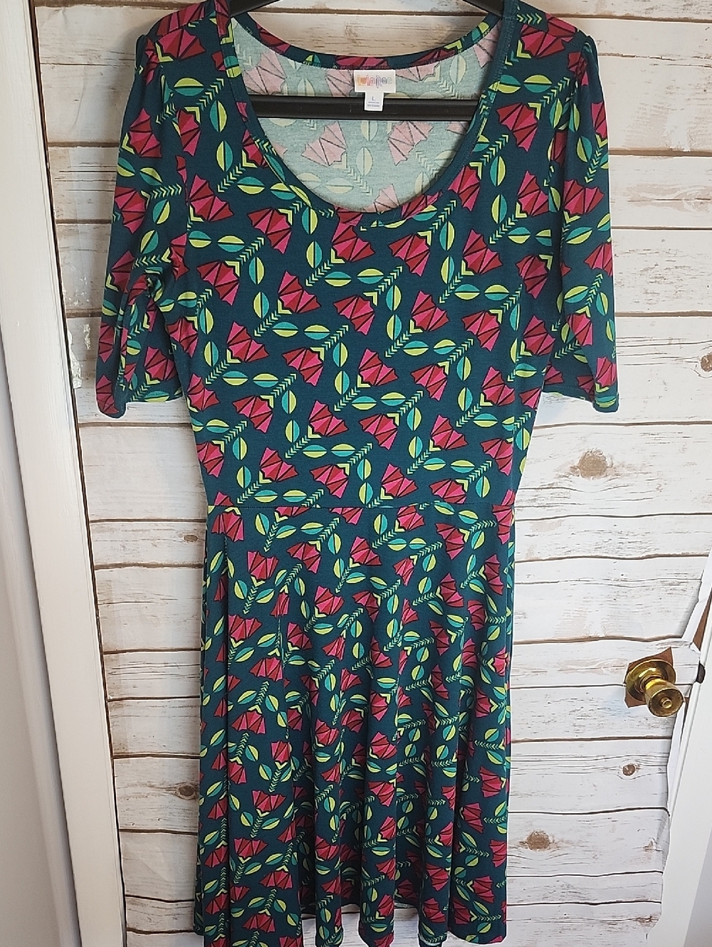 LuLaRoe Dress with Fun Print Size Large